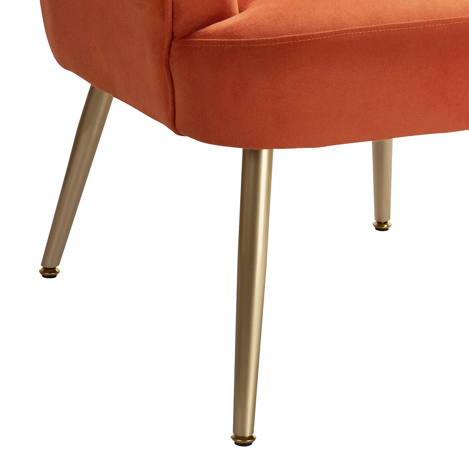 Sophia Scallop Occasional Chair - Burnt Orange - Image 7