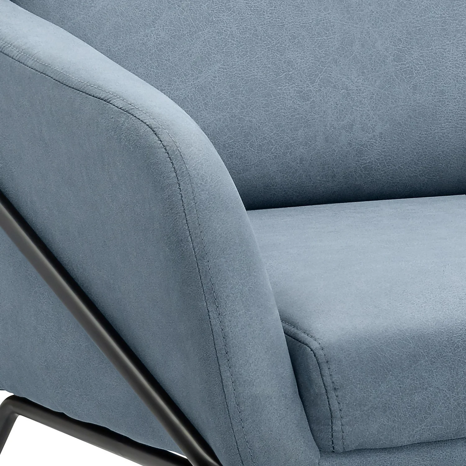 Evelyn Metal Frame Chair - Denim Blue - Image 6