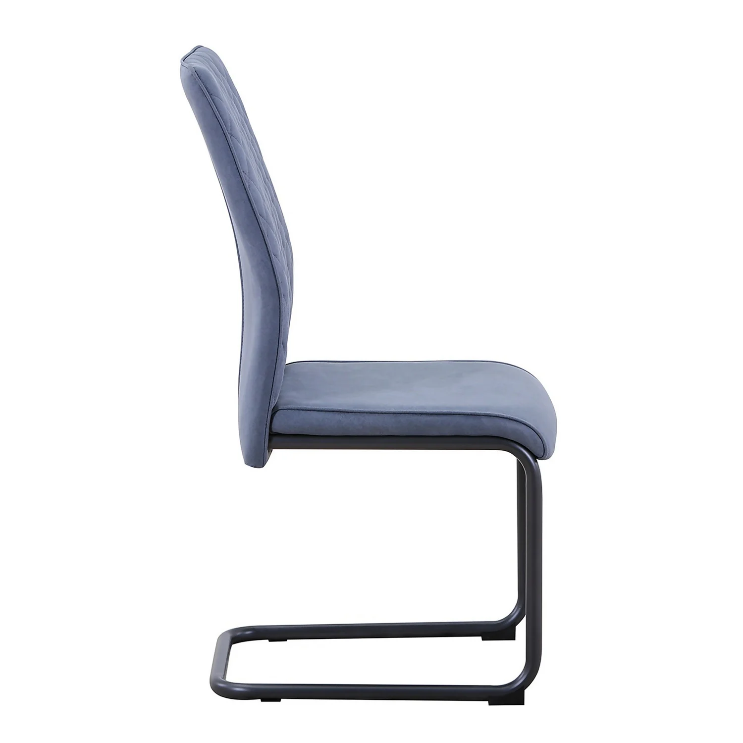 Skelby Cantilever Dining Chairs - Set Of 2 - Denim Blue - Image 5