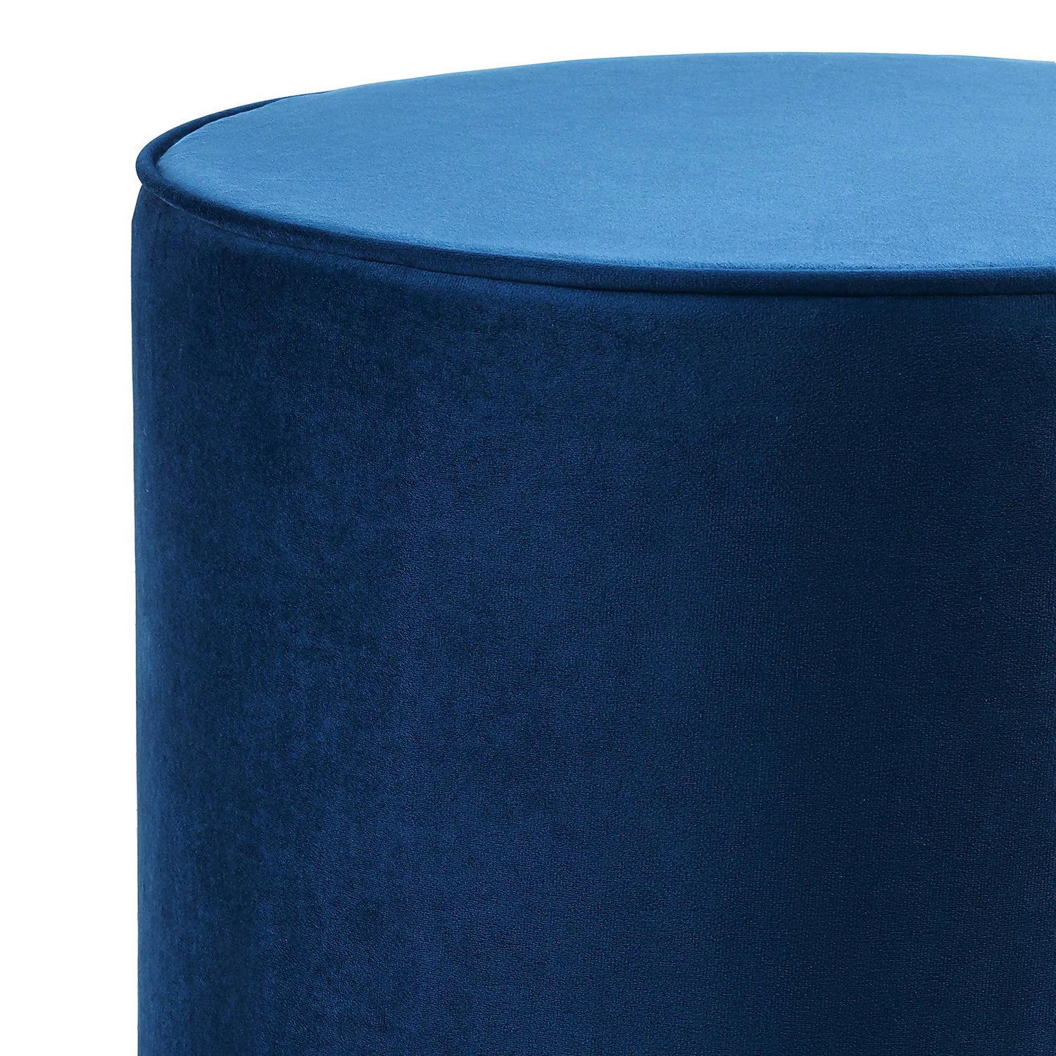 Pippa Round Pouffe - Blue - Image 7