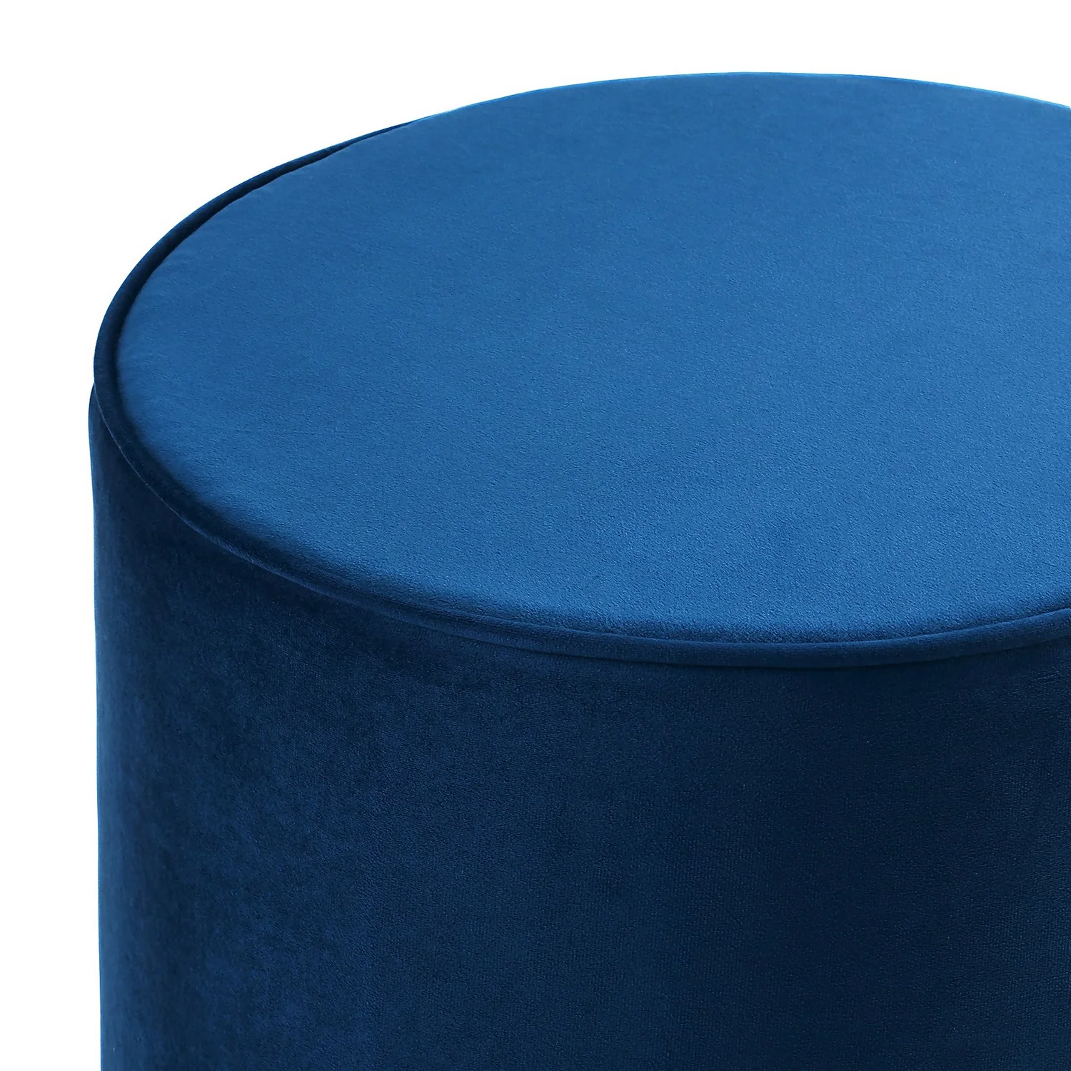 Pippa Round Pouffe - Blue - Image 4