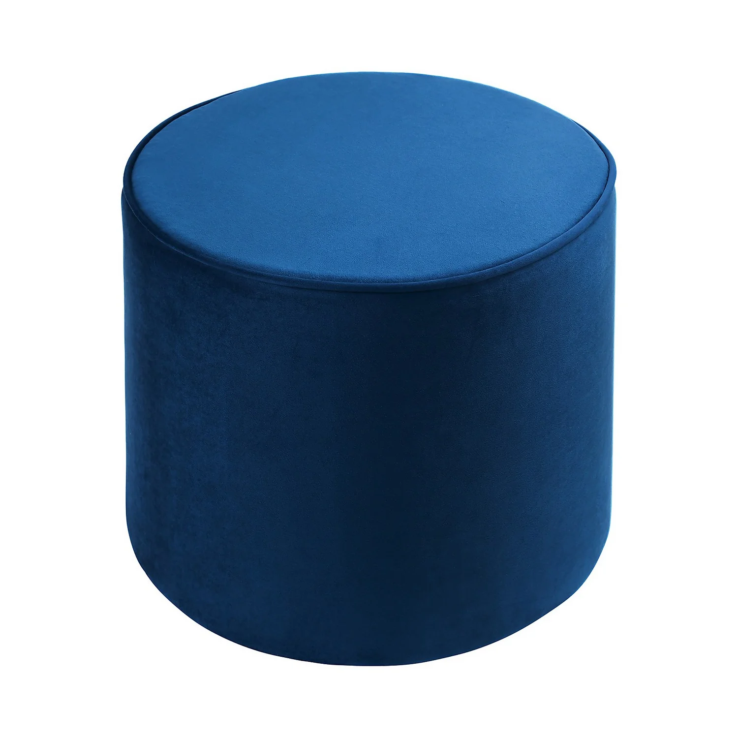 Pippa Round Pouffe - Blue - Image 3