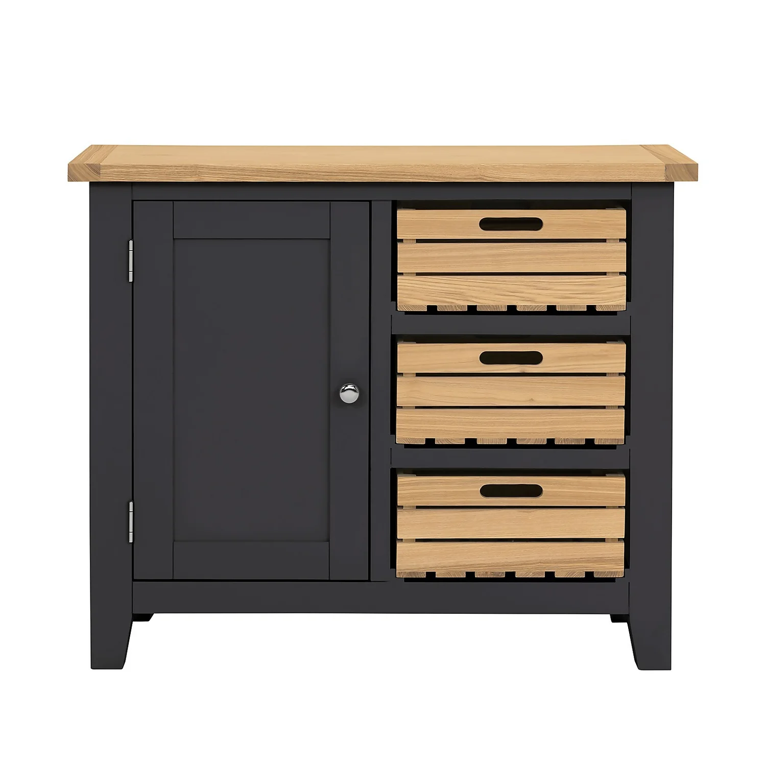 Ashstead Small Sideboard - Oak & Charcoal - Image 3