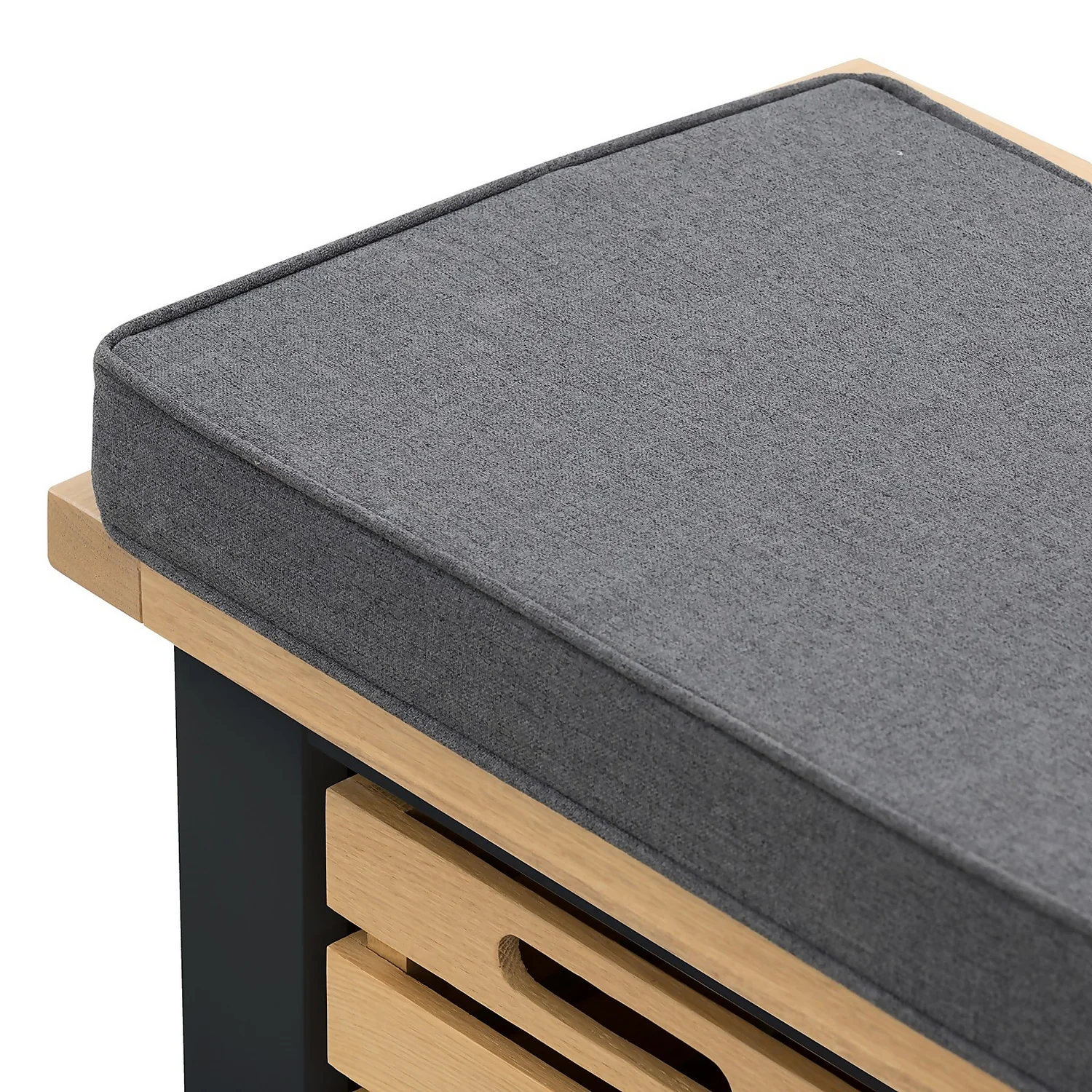 Ashstead Storage Bench - Oak & Charcoal - Image 9