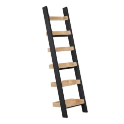 Ashstead Ladder Shelf - Oak & Charcoal
