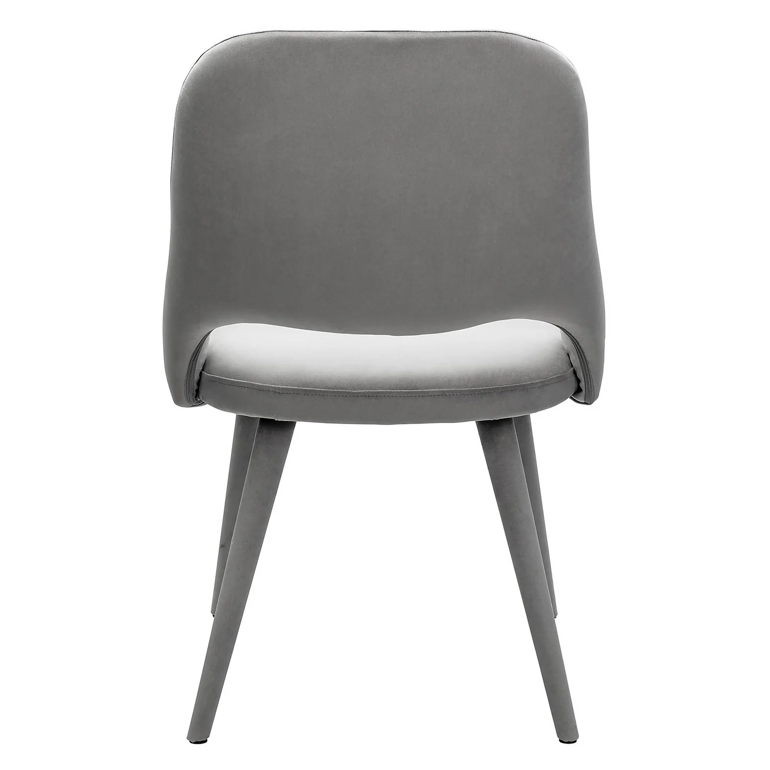 Oliver Upholstered Dining Chairs - Set Of 2 - Grey - Image 4
