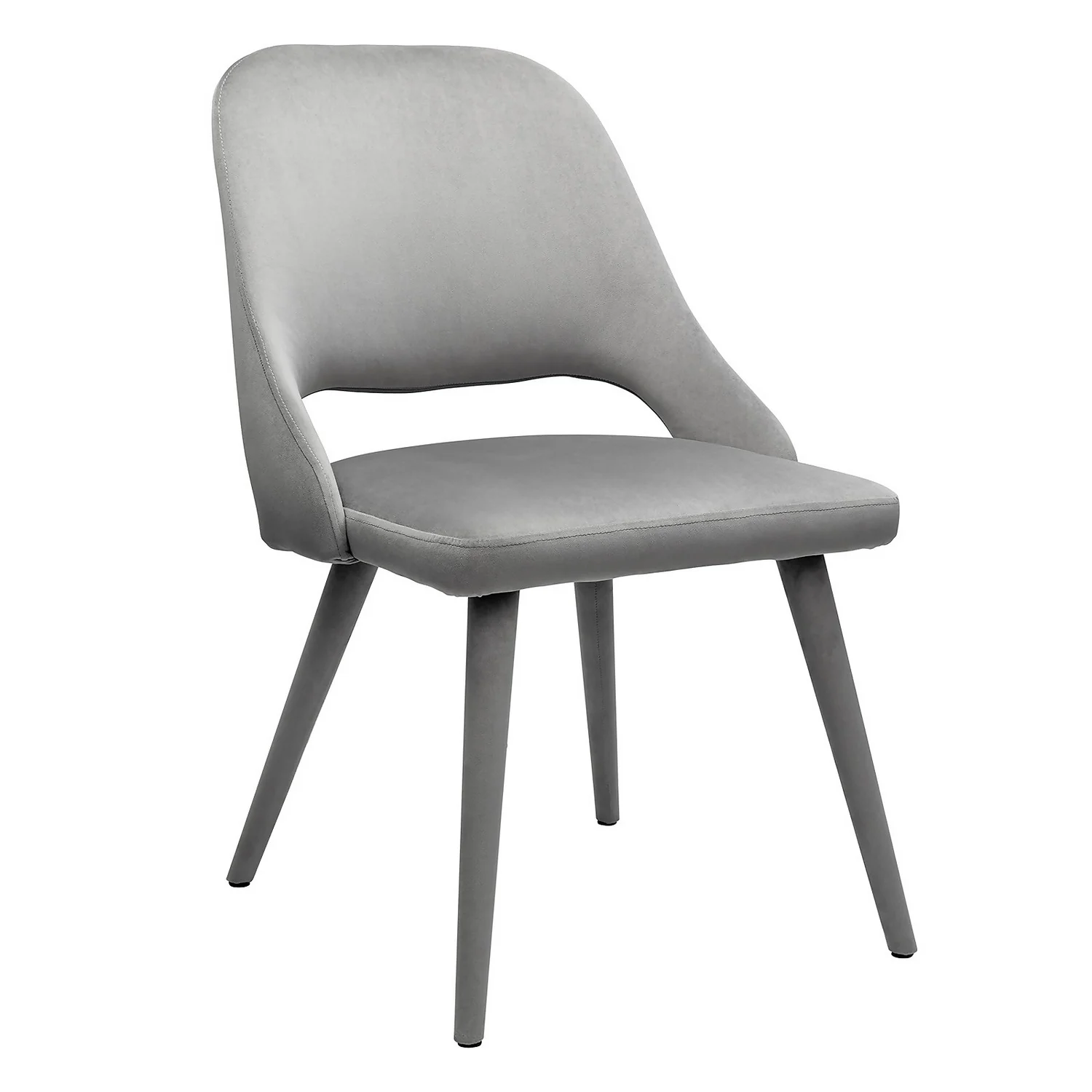 Oliver Upholstered Dining Chairs - Set Of 2 - Grey - Image 2