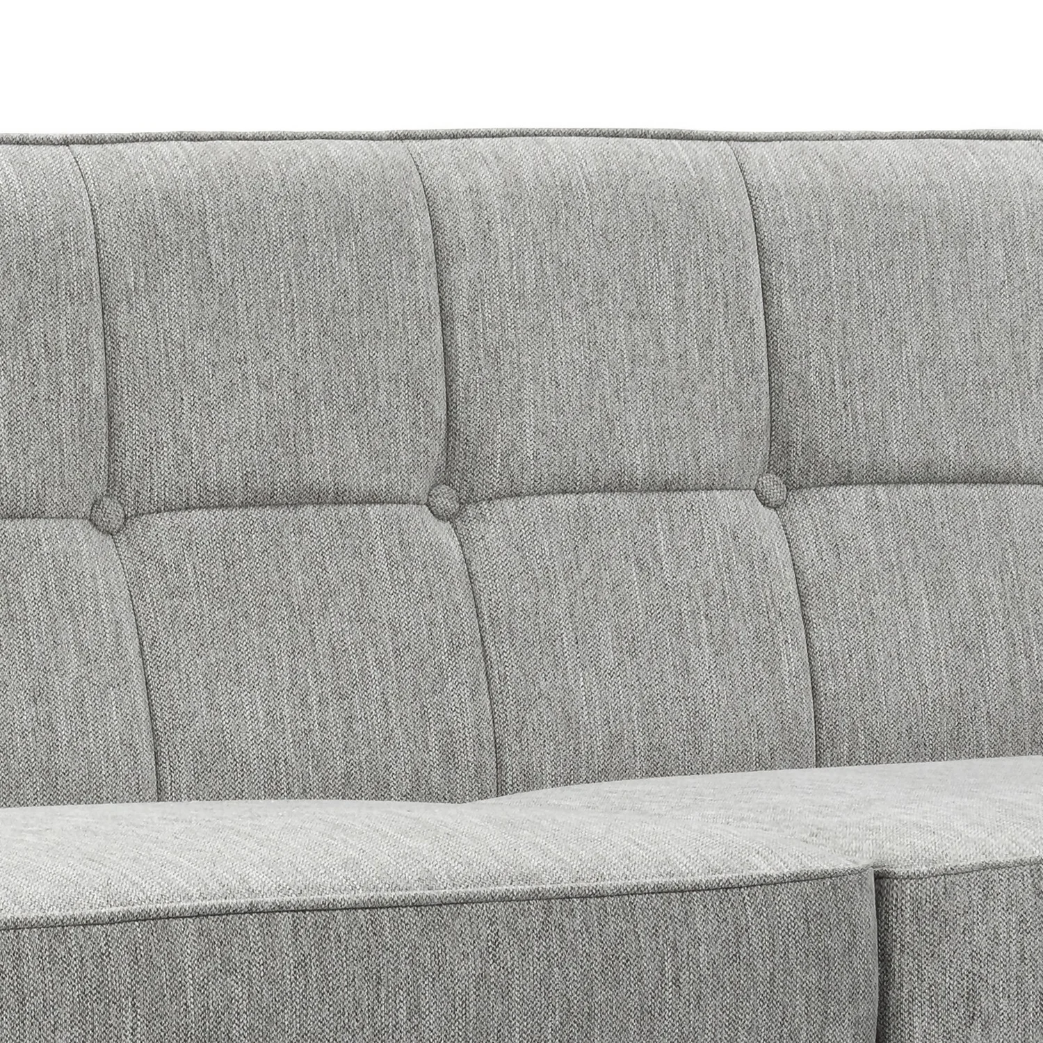 Draper Woven Fabric 3 Seater Sofa In A Box - Grey - Image 4
