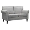 Linea Woven Fabric 2 Seater Sofa In A Box - Grey