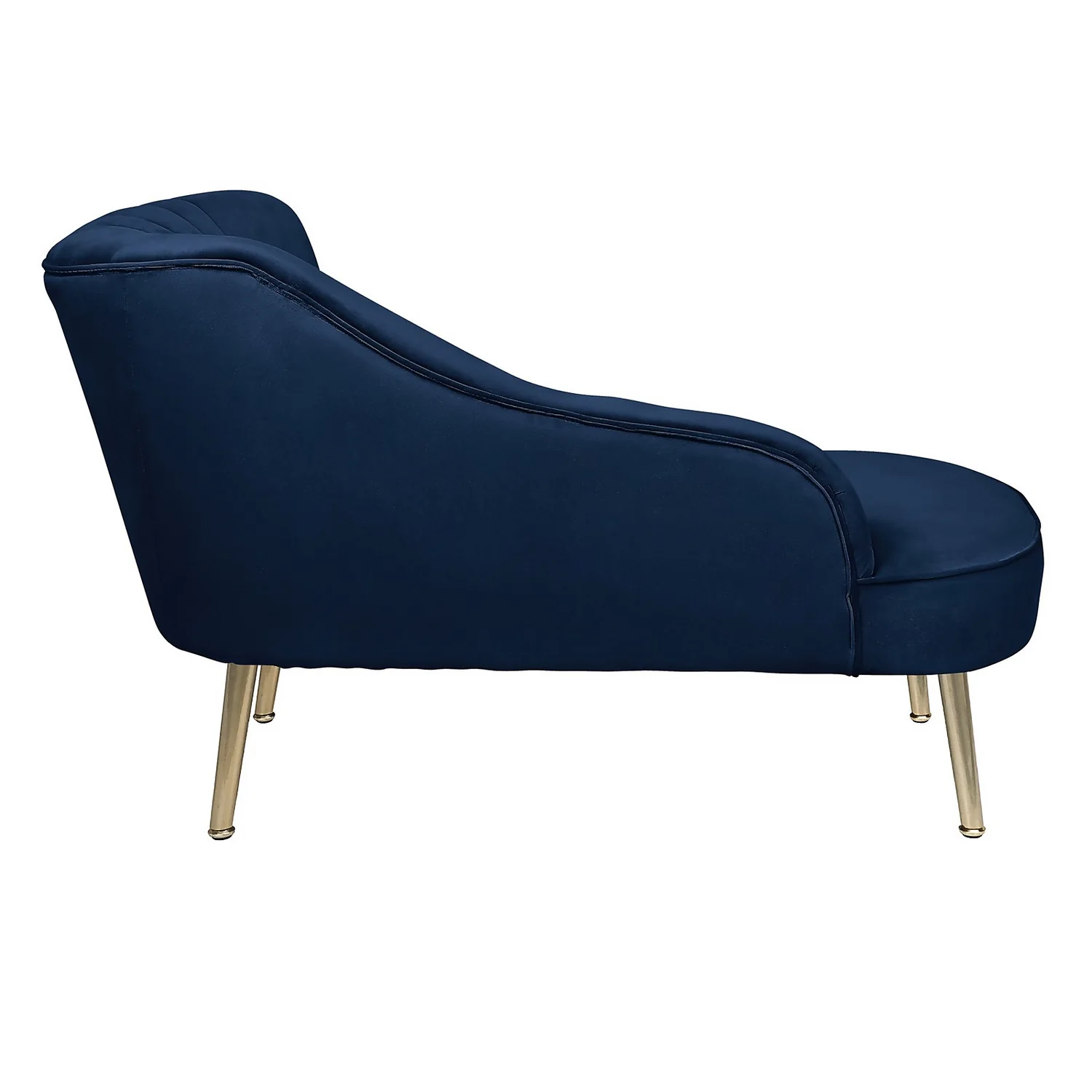 Gigi Velvet Chaise Longue - Midnight - Image 4
