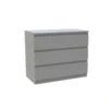 House Beautiful Escape Wide Chest Of Drawers - Gloss Grey Handleless (W) 900mm X (H) 756mm
