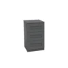House Beautiful Realm Narrow Chest Of Drawers - Carbon Grey Shaker (W) 450mm X (H) 756mm