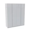 House Beautiful Escape Quad Wardrobe, White Carcass - Gloss White Handleless Doors (W) 1800mm X (H) 2196mm