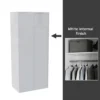 House Beautiful Honest Fitted Look Double Wardrobe, White Carcass - Gloss White Slab Doors (W) 940mm X (H) 2226mm
