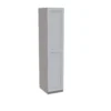 House Beautiful Realm Single Wardrobe, Grey Carcass - White Shaker Door (W) 450mm X (H) 2196mm