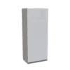House Beautiful Honest Double Wardrobe, Grey Carcass - Gloss White Slab Doors (W) 900mm X (H) 2196mm