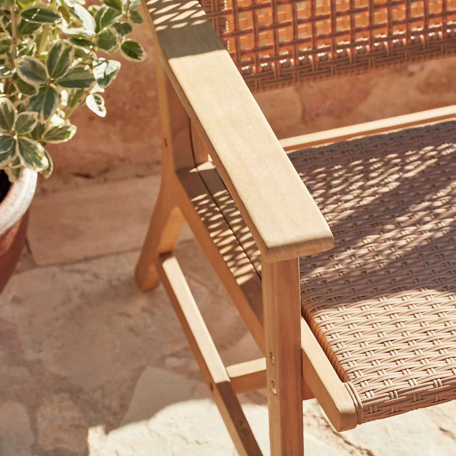 Miri Wooden Garden Sofa Set - Image 10